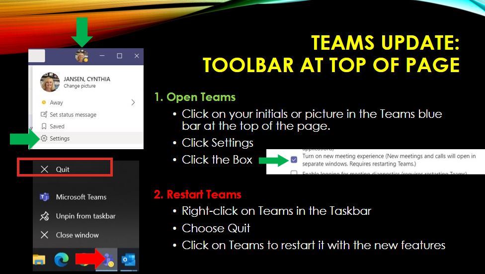 Teams Directions